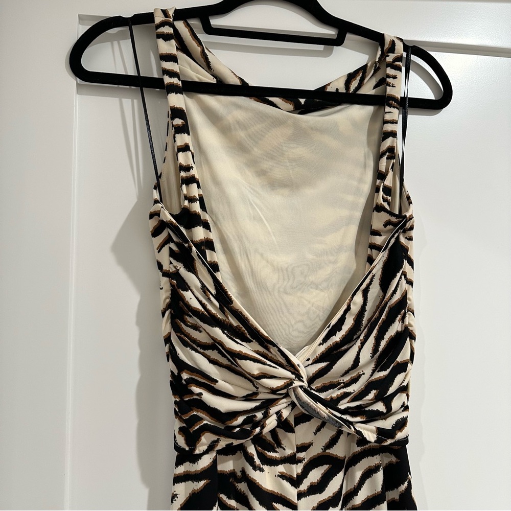 H&M Animal Print Dress with Earthy Tones